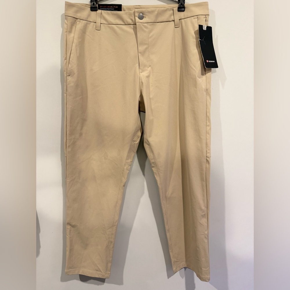 NWT Lululemon Athletica Men's Commission Pant Classic 28’ LL Size 34 - Picture 5 of 10